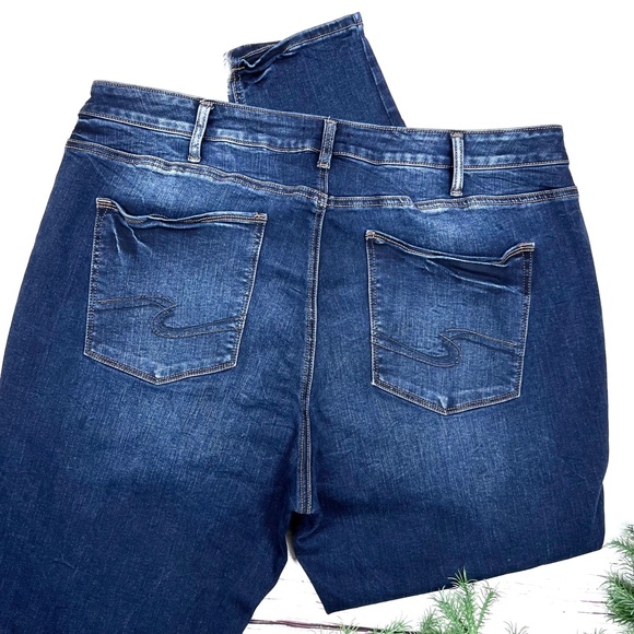 NWOT👖|•SILVER JEANS CO ®•| Plus Size Avery Skinny Curvy High Rise Jeans 22x31👖 - Picture 4 of 11